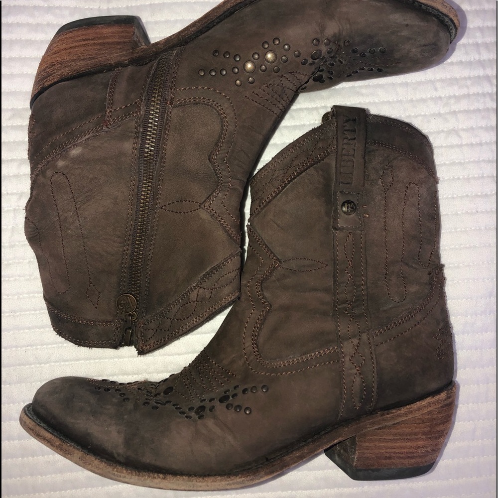 Liberty Black 9M Courtney leather ankle boot